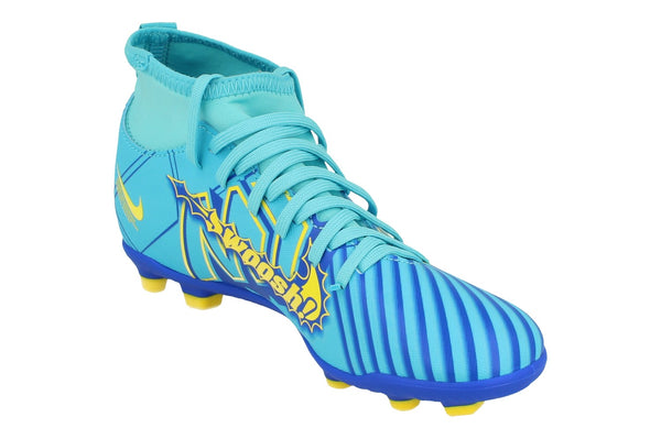 Nike Junior Superfly 9 Club Km Fg/Mg Football Boots Do9789 400 - Baltic Blue White 400 - Photo 0
