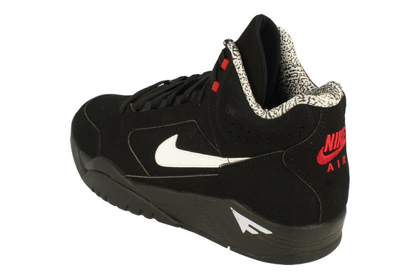 Nike Air Flight Lite Mid Mens Trainers Dq7687  003 - Black White Varsity Red 003 - Photo 0