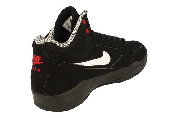 Nike Air Flight Lite Mid Mens Trainers Dq7687  003 - Black White Varsity Red 003 - Photo 0