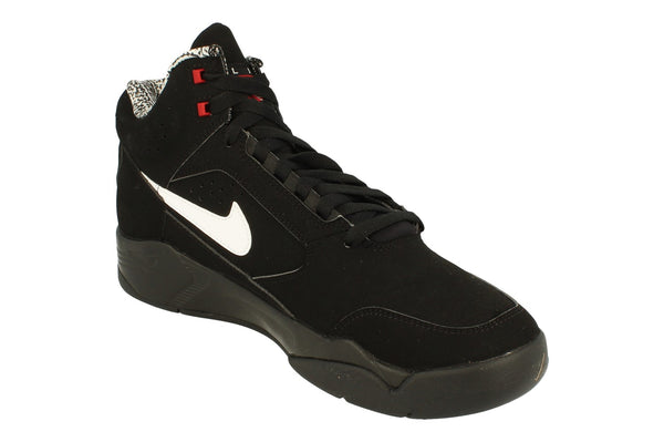 Nike Air Flight Lite Mid Mens Trainers Dq7687  003 - Black White Varsity Red 003 - Photo 0