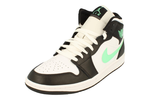 Nike Air Jordan 1 Mid Mens Trainers Dq8426  103 - White Green Glow Black 103 - Photo 0