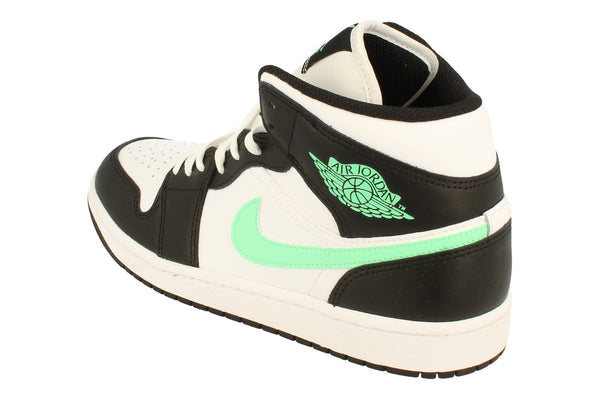 Nike Air Jordan 1 Mid Mens Trainers Dq8426  103 - White Green Glow Black 103 - Photo 0