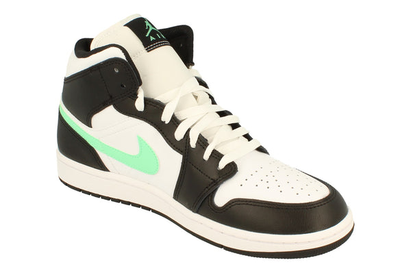 Nike Air Jordan 1 Mid Mens Trainers Dq8426  103 - White Green Glow Black 103 - Photo 0