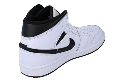 Nike Air Jordan 1 Mid Mens Trainers Dq8426  132 - White Black 132 - Photo 2