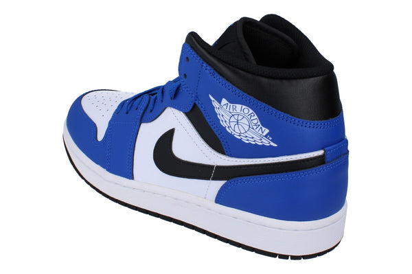 Nike Air Jordan 1 Mid Mens Trainers Dq8426  402 - Game Royal Black White 402 - Photo 0