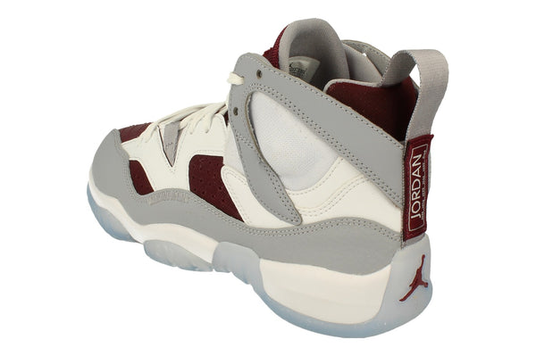 Nike Air Jordan Jumpman Two Trey GS Basketball Trainers Dq8431  103 - White Cherrywood Red 103 - Photo 0