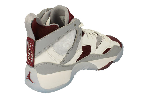 Nike Air Jordan Jumpman Two Trey GS Basketball Trainers Dq8431  103 - White Cherrywood Red 103 - Photo 0