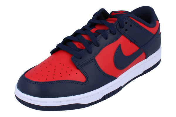 Nike Dunk Low Retro Mens Trainers Dv0833 601 - University Red Obsidian White 601 - Photo 0