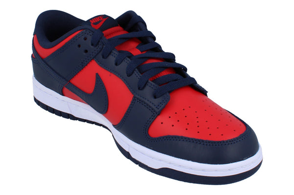 Nike Dunk Low Retro Mens Trainers Dv0833 601 - University Red Obsidian White 601 - Photo 0