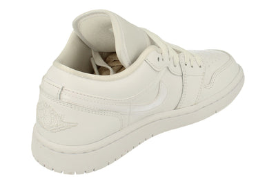 Nike Womens Air Jordan 1 Low Trainers Dv0990  111 - White White White 111 - Photo 2