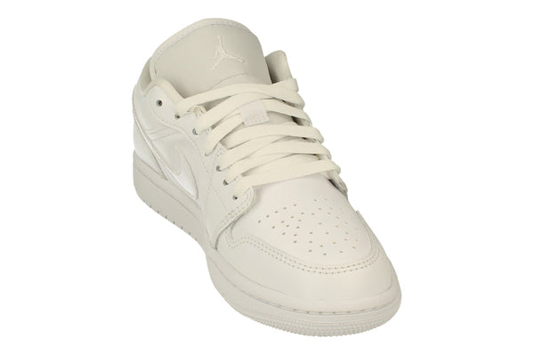 Nike Womens Air Jordan 1 Low Trainers Dv0990  111 - White White White 111 - Photo 0