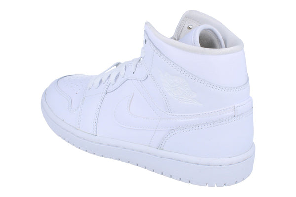 Nike Womens Air Jordan 1 Mid Trainers Dv0991  111 - White White White 111 - Photo 0