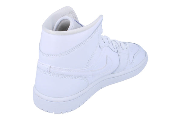 Nike Womens Air Jordan 1 Mid Trainers Dv0991  111 - White White White 111 - Photo 0