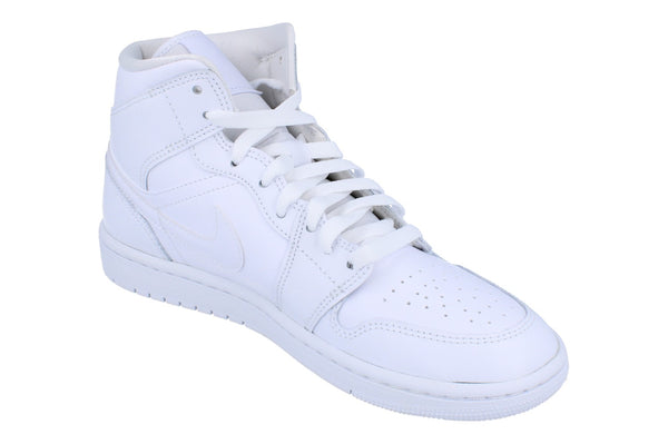 Nike Womens Air Jordan 1 Mid Trainers Dv0991  111 - White White White 111 - Photo 0