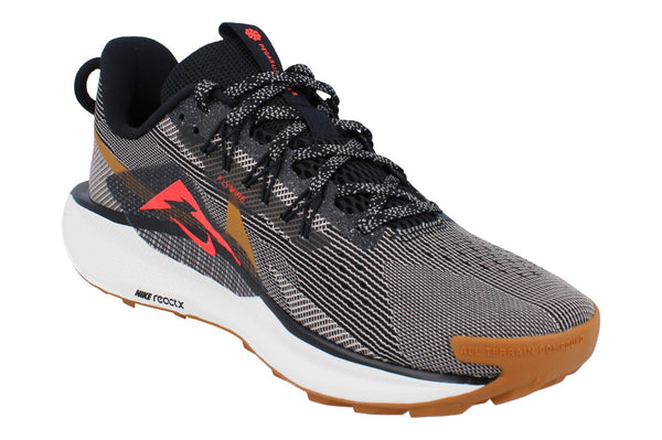 Nike Reactx Pegasus Trail 5 Mens Running Trainers Dv3864 Shoes  009 - Black Desert Ochre Fir 009 - Photo 0