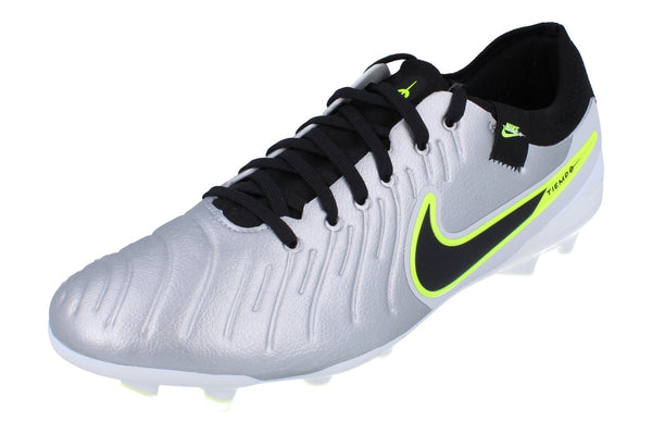 Nike Legend 10 Pro FG Mens Football Boots Dv4333 001 - Metallic Silver Black Volt 001 - Photo 0