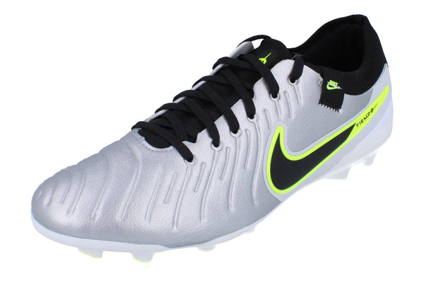 Nike Legend 10 Pro FG Mens Football Boots Dv4333 001 - Metallic Silver Black Volt 001 - Photo 0
