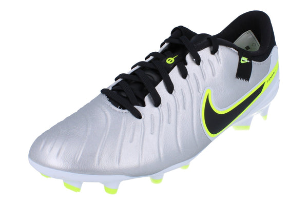 Nike Legend 10 Academy Fg/Mg Mens Football Boots Dv4337 001 - Metallic Silver Volt 001 - Photo 0
