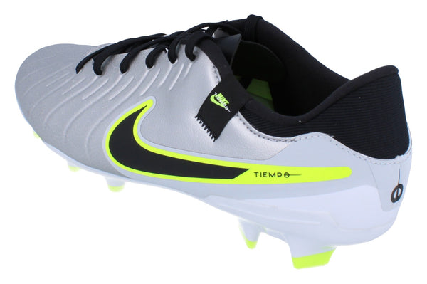 Nike Legend 10 Academy Fg/Mg Mens Football Boots Dv4337 001 - Metallic Silver Volt 001 - Photo 0