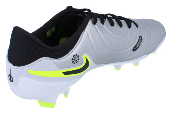 Nike Legend 10 Academy Fg/Mg Mens Football Boots Dv4337 001 - Metallic Silver Volt 001 - Photo 0
