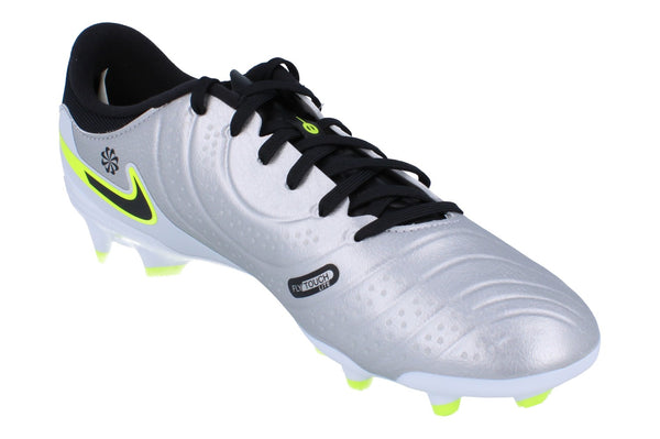 Nike Legend 10 Academy Fg/Mg Mens Football Boots Dv4337 001 - Metallic Silver Volt 001 - Photo 0