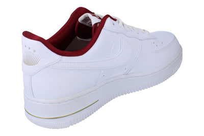 Nike Air Force 1 07 SE Womens Trainers Dv7584  100 - White Team Red 100 - Photo 2