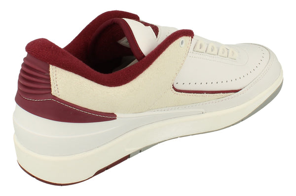 Nike Air Jordan 2 Retro Low Mens Basketball Trainers Dv9956  103 - White Cherrywood Red 103 - Photo 0
