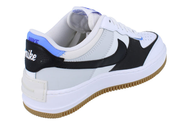 Nike Womens Air Force 1 Shadow Trainers Dz1847  109 - White Royal Pulse Black 109 - Photo 0