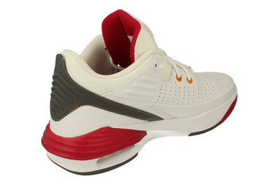 Nike Air Jordan Max Aura 5 Mens Basketball Trainers Dz4353  160 - White Vivid Orange 160 - Photo 2