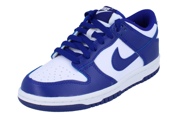 Nike Dunk Low GS Trainers Fb9109  106 - White Concord University Red 106 - Photo 0