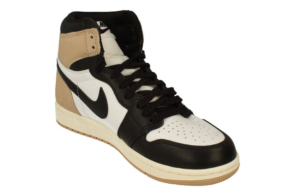 Nike Womens Air Jordan 1 Retro Hi Og Trainers Fd2596  021 - Black Legend Mid Brown White 021 - Photo 0
