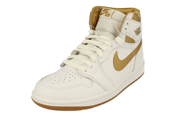 Nike Womens Air Jordan 1 Retro Hi Og Trainers Fd2596  107 - White Metallic Gold 107 - Photo 0