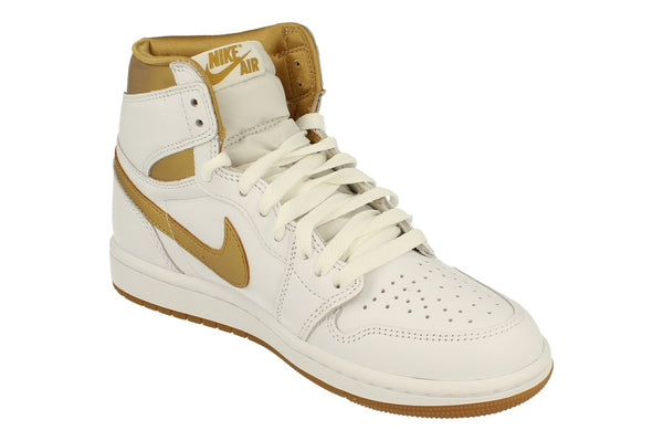 Nike Womens Air Jordan 1 Retro Hi Og Trainers Fd2596  107 - White Metallic Gold 107 - Photo 0
