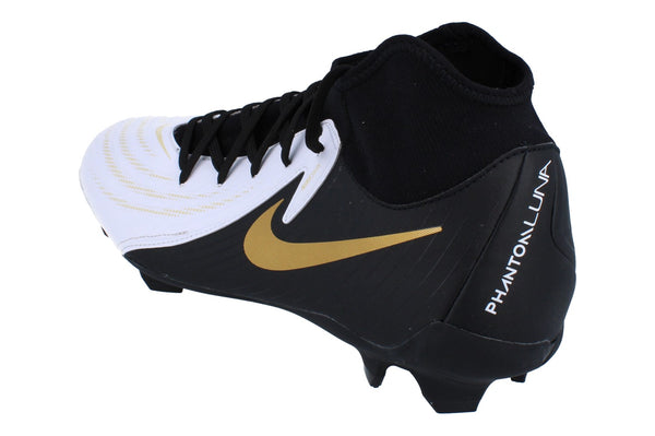 Nike Phantom Luna II Academy Fg/Mg Mens Football Boots Fd6725  100 - White Black Metallic Gold Coin 100 - Photo 0