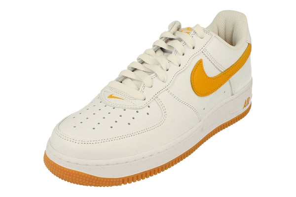 Nike Air Force 1 Low Retro QS Mens Trainers Fd7039  100 - White University Gold 100 - Photo 0