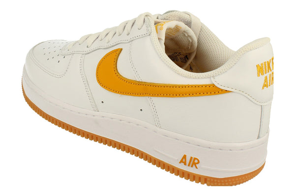 Nike Air Force 1 Low Retro QS Mens Trainers Fd7039  100 - White University Gold 100 - Photo 0