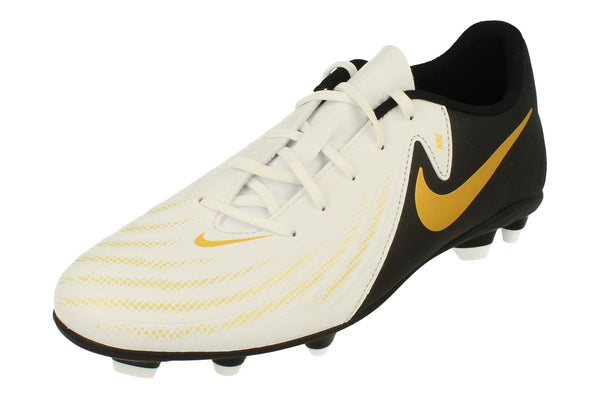 Nike Phantom Gx II Club Fg/Mg Mens Football Boots Fj2557 100 - White Black Metallic Gold Coin 100 - Photo 0