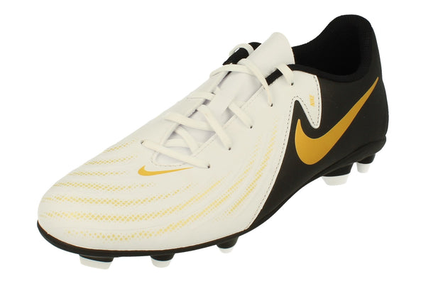 Nike Phantom Gx II Club Fg/Mg Mens Football Boots Fj2557 100 - White Black Metallic Gold Coin 100 - Photo 0