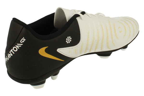 Nike Phantom Gx II Club Fg/Mg Mens Football Boots Fj2557 100 - White Black Metallic Gold Coin 100 - Photo 0