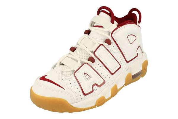 Nike Air More Uptempo GS Trainers Fj2846 100 - White Team Red Gum Light Brown 100 - Photo 0