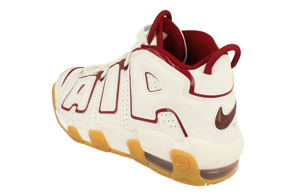 Nike Air More Uptempo GS Trainers Fj2846 100 - White Team Red Gum Light Brown 100 - Photo 0