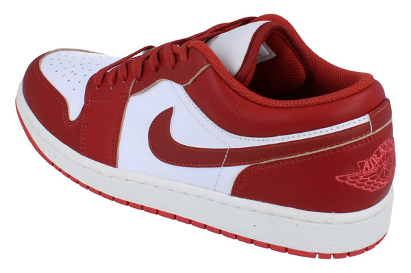 Nike Air Jordan 1 Low SE Mens Trainers Fj3459  160 - White Dune Red Lobster Sail 160 - Photo 0