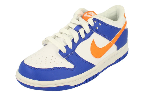 Nike Dunk Low GS Trainers Fn7783  400 - Blue Joy Bright Mandarin White 400 - Photo 0