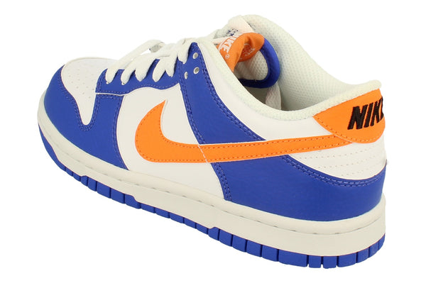 Nike Dunk Low GS Trainers Fn7783  400 - Blue Joy Bright Mandarin White 400 - Photo 0