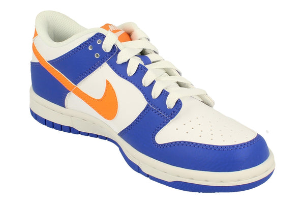 Nike Dunk Low GS Trainers Fn7783  400 - Blue Joy Bright Mandarin White 400 - Photo 0