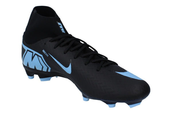 Nike Zoom Superfly 10 Academy Fg/Mg Mens Football Boots Fq1456 Soccer Cleats  001 - Black Ice Blue 001 - Photo 0