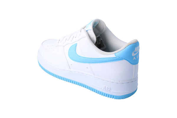 Nike Air Force 1 07 Mens Trainers Fq4296  100 - White Aquarius Blue 100 - Photo 0