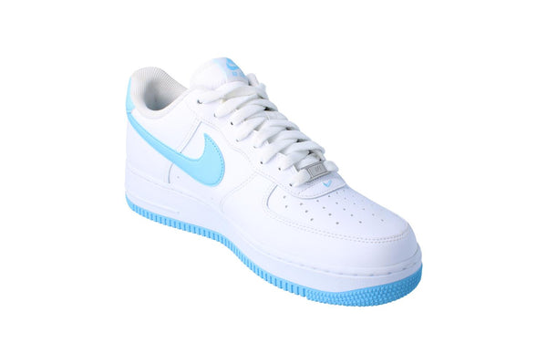 Nike Air Force 1 07 Mens Trainers Fq4296  100 - White Aquarius Blue 100 - Photo 0