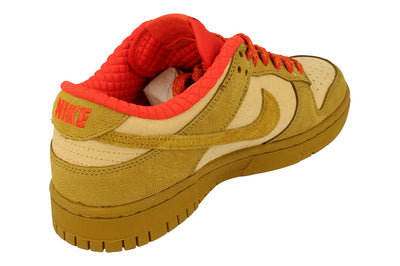 Nike Womens Dunk Low Trainers Fq8897  252 - Sesame Bronze Picante Red 252 - Photo 2