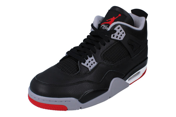 Nike Air Jordan 4 Retro Mens Trainers Fv5029 006 - Black Fire Red Cement Grey 006 - Photo 0